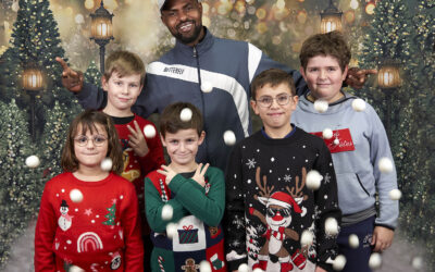 Noël pour les jeunes du tennis de table.